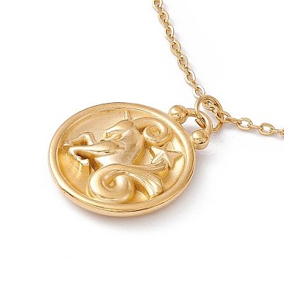 Ion Plating(IP) 304 Stainless Steel Pendant Necklace for Men Women STAS-H169-01G-1