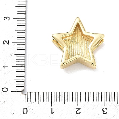 Star Brass Slide Charms LS-KK-P349-18A-G-1