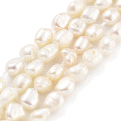 Natural Keshi Pearl Cultured Freshwater Pearl Beads Strands PEAR-P062-25B-X-1