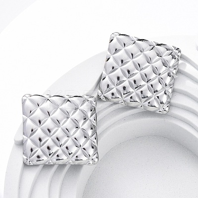 304 Stainless Steel Stud Earrings for Women EJEW-K306-08P-1