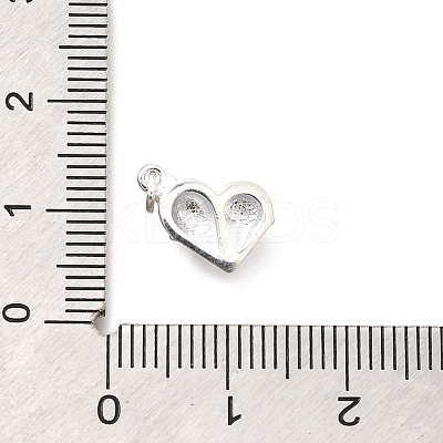 925 Sterling Silver Enamel Heart Ice Cream Charms STER-H116-03S-01-1