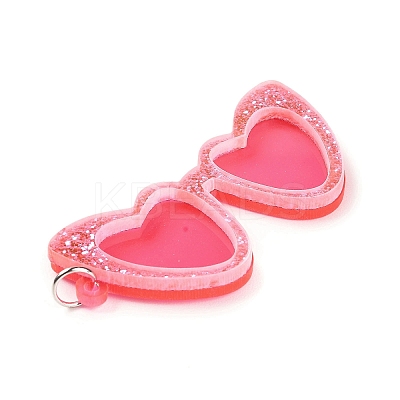 Opaque Acrylic Big Pendants SACR-L004-08P-04-1