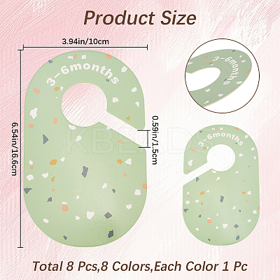 8Pcs Paper Baby Closet Size Dividers FIND-WH20019-119-1