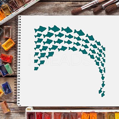 Plastic Reusable Drawing Painting Stencils Templates DIY-WH0172-166-1