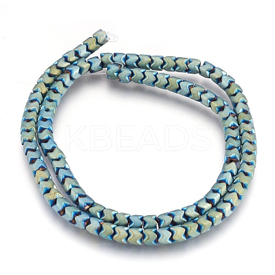 Electroplate Non-magnetic Synthetic Hematite Bead Strands G-I208-19F-D-1