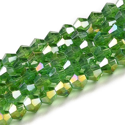 Transparent Electroplate Glass Beads Strands LS-EGLA-A039-T2mm-B03-1