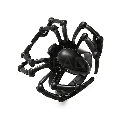 Alloy Spider Adjustable Ring for Halloween X-RJEW-O048-01EB-1