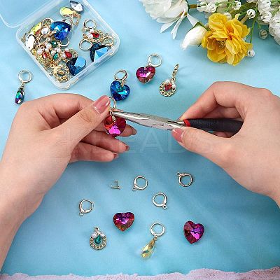 DIY Geometry Drop Earring Making Kits DIY-SZ0007-90-1