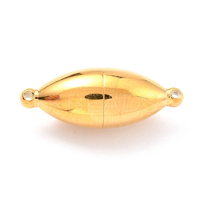 Ion Plating(IP) 304 Stainless Steel Magnetic Clasps with Loops STAS-M290-06B-G-1