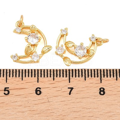 Brass Micro Pave Cubic Zirconia Pendants LS-KK-F927-27G-1