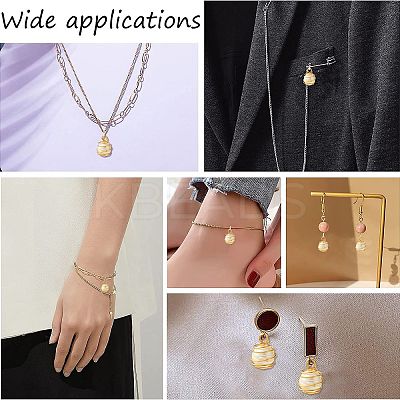 15Pcs Natural Cultured Freshwater Pearl Copper Wire Wrapped Pendants PALLOY-CJ00035-1