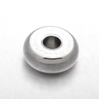 Tarnish Resistant Rondelle 303 Stainless Steel Spacer Beads X-STAS-N072-05-1