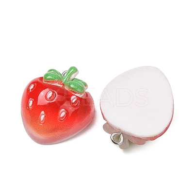 Fruit Theme Opaque Resin Imitation Food Pendants RE-CBA49A8-04A-1