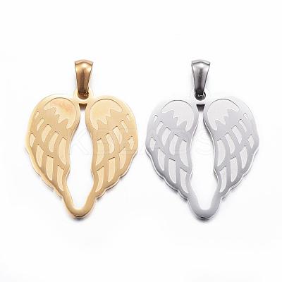 304 Stainless Steel Pendants STAS-E135-03-1