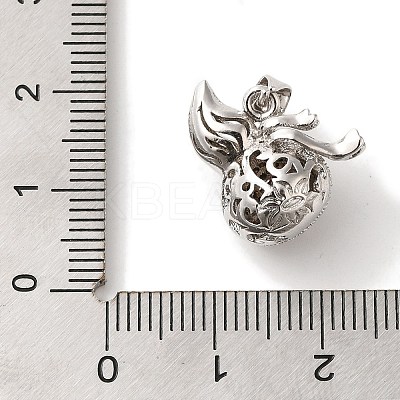 Brass Micro Pave Cubic Zirconia Pendants KK-C072-32P-1