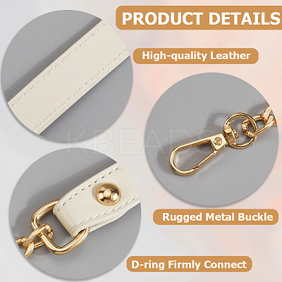 Imitation Leather & Alloy Crossbody Purse Chains FIND-WH20033-034A-LG-1