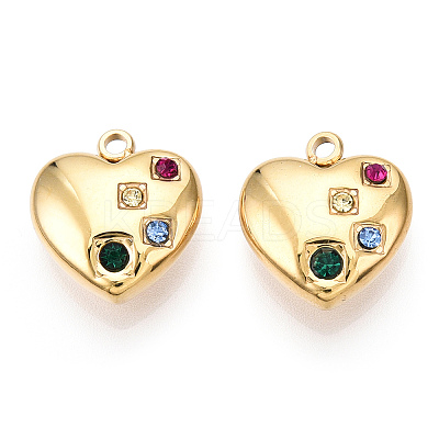 304 Stainless Steel Charms STAS-T064-10G-1