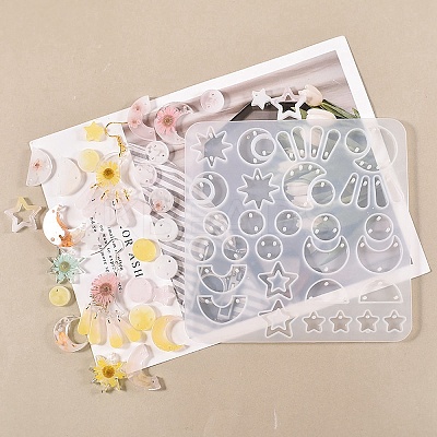 DIY Silicone Pendant Molds X-DIY-G079-12B-1