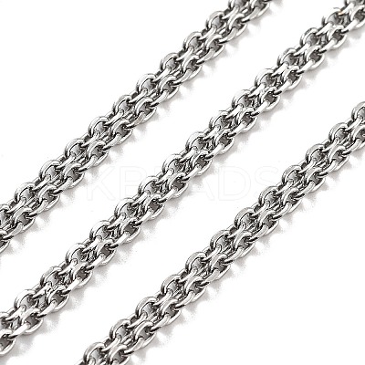 Non-Tarnish 304 Stainless Steel Cable Chain CHS-H026-07A-P-1