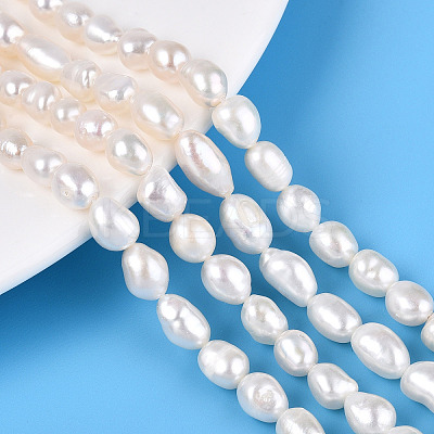 Natural Cultured Freshwater Pearl Beads Strands PEAR-N014-06I-1