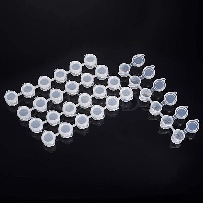 3ml 6 box Plastic Empty Paint Palette TOOL-PH0016-56-WH-1