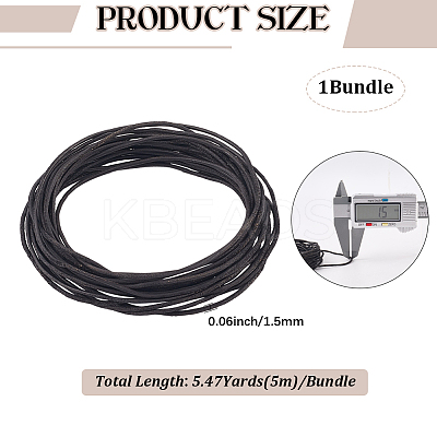 5M DIY Frosted Cowhide Leather Cord OCOR-GF0004-97A-01-1