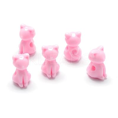 Opaque Acrylic Kitten Beads MACR-S830-02H-1