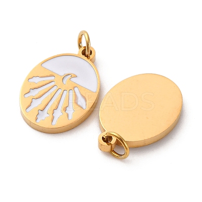 304 Stainless Steel Enamel Charm STAS-U061-32G-02-1