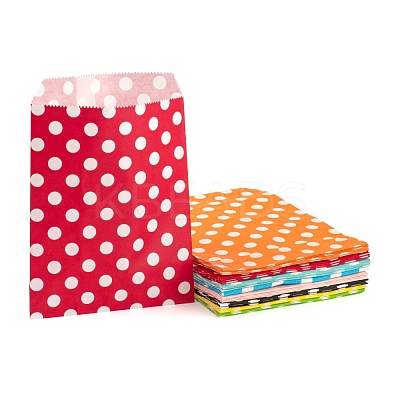 80Pcs 8 Colors Eco-Friendly Kraft Paper Bags CARB-LS0001-06A-1