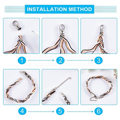Tarnish Resistant 304 Stainless Steel Cord Ends STAS-I020-04-1