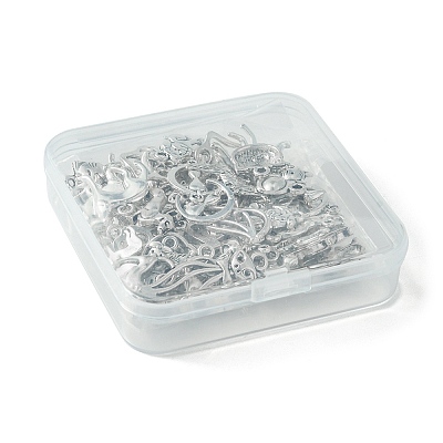60Pcs 15 Styles Tibetan Styles Alloy Pendants FIND-FS0002-01-1