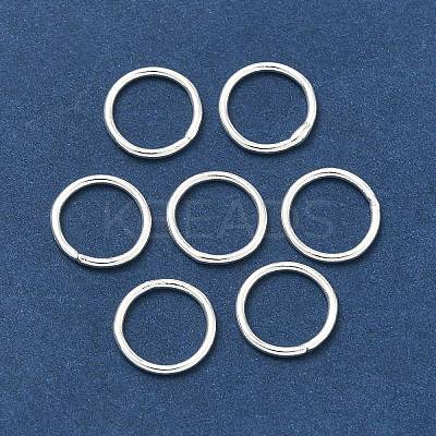 Eco-Friendly Brass Round Rings KK-M165-10mm-02S-RS-1