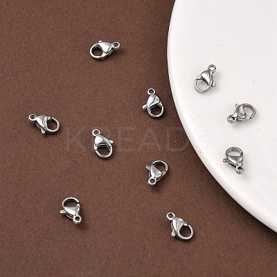Tarnish Resistant Polished 316 Surgical Stainless Steel Lobster Claw Clasps LS-STAS-R072-11A-1