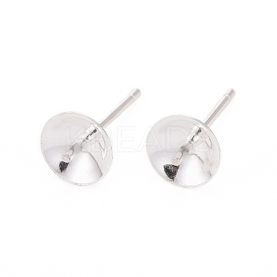925 Sterling Silver Stud Earring Findings STER-K167-027D-S-1