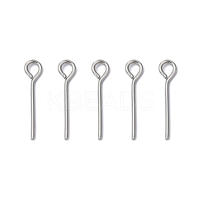 Tarnish Resistant 304 Stainless Steel Eye Pin X-STAS-R045-15mm-1