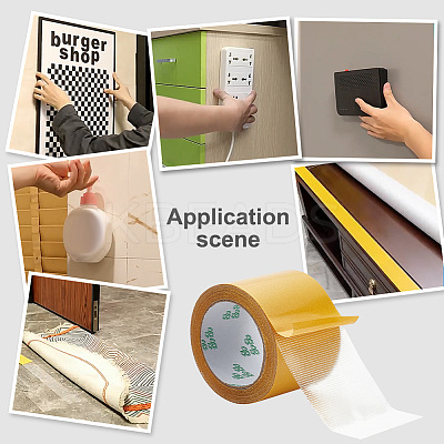 Microfiber Double Sided Adhesive Tapes for Fixing Carpet AJEW-WH0541-19-1
