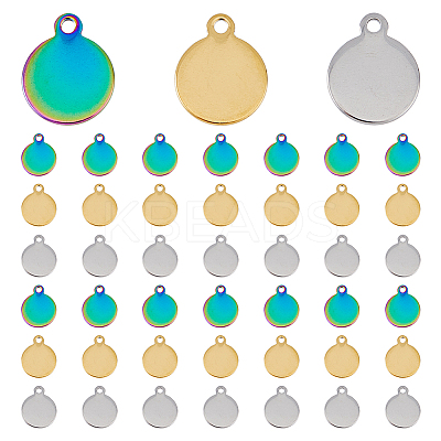 90Pcs 3 Colors 304 Stainless Steel Charms STAS-UN0046-10-1