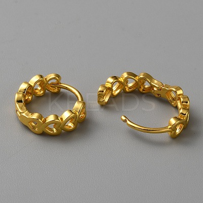 2 Pairs 2 Styles Brass Hoop Earrings Set EJEW-I301-01-1