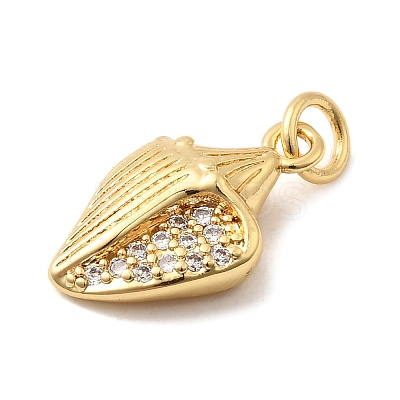 Brass Micro Pave Cubic Zirconia Pendants KK-A266-49D-G-1