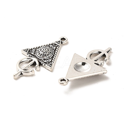 Tibetan Style Alloy Pendants FIND-C043-066A-AS-1