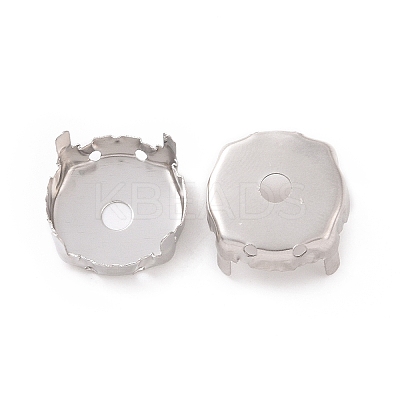 Non-Tarnish 201 Stainless Steel Rhinestone Claw Settings STAS-L229-04A-1