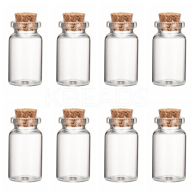 Glass Jar Glass Bottles Bead Containers AJEW-S074-02B-1