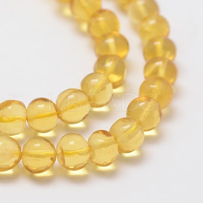 Natural Amber Beads Strands G-Q1006-01B-1