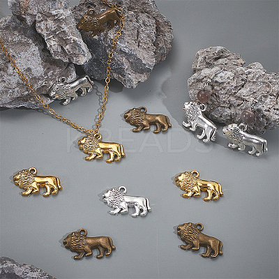 60Pcs Tibetan Style Zinc Alloy Pendants FIND-GA0008-12B-1