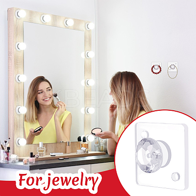 15 Sets Acrylic Diamond Hook Hangers for Jewelry Necklace FIND-GA0003-46-1