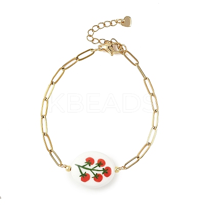 304 Stainless Steel Paperclip Chains Bracelets for Women BJEW-JB14191-1