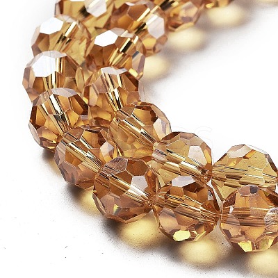 Electroplate Transparent Glass Beads Strands LS-EGLA-A035-T10mm-A17-1