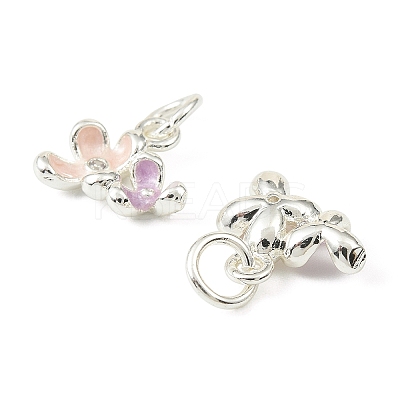 Brass Enamel Charms KK-C107-19S-1