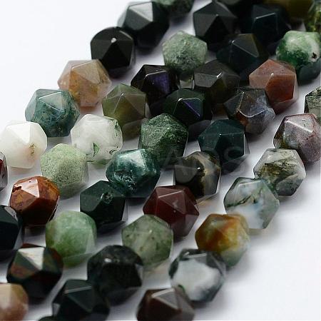 Natural Indian Agate Beads Strands G-K184-02-1