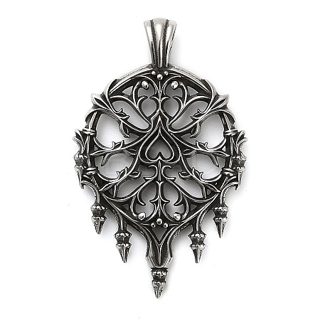 Halloween 316 Surgical Stainless Steel Pendants X-STAS-A123-01C-AS-1